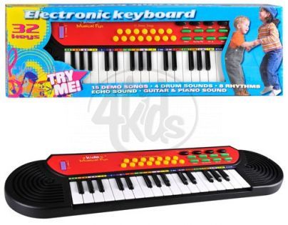 EDDY-TOYS 50746 - Piánko 51cm 32 kláves na baterie