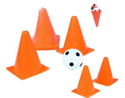 Teddies Fotbalové kužely s míčkem v síťce