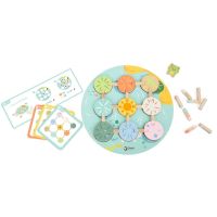 Teddies Hra Lotosový list drevená v krabici 28x28x4cm 2