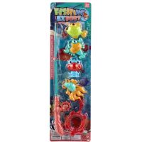 Teddies Hra ryby rybár s prútom 45cm plast 4 farby na karte 17x58cm 5