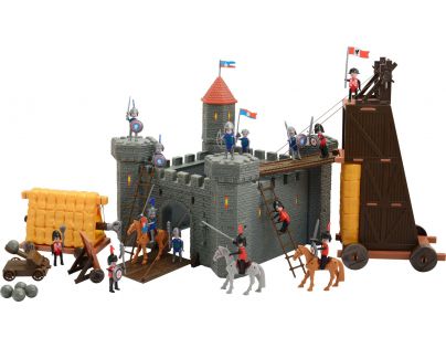 Hrad rytířský plastový 115 ks s doplňky