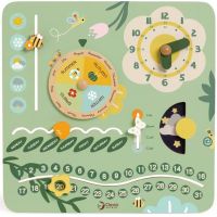 Teddies Drevený kalendár v anglickom jazyku v krabici 31x31x5cm 2