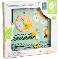 Teddies Drevený kalendár v anglickom jazyku v krabici 31x31x5cm 5