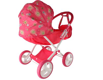 Teddies Kočík pre bábiky hlboký látkový