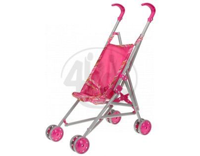 MIKRO 00047159 - Kočárek Stroller - golfové hole růžový kovový 25x37x53cm v sáčku