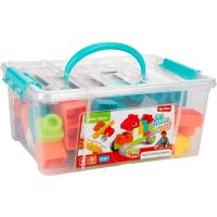 Teddies Kocky stavebnica 48ks plast v plastovom kufríku 26x12x19cm 18m+