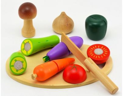 Teddies Krájacie ovocie a zelenina - drevo