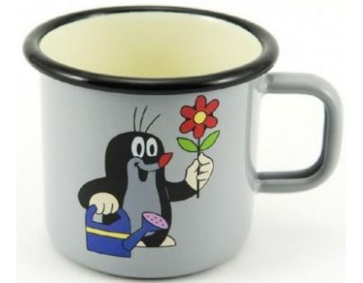 Krtek Hrnček s uchom 8 x 8 cm Smalt šedý