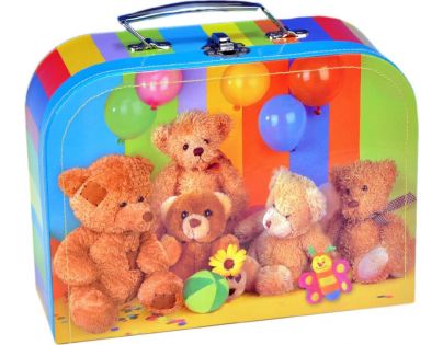 Teddies Kufřík šitý Medvídci 25 cm