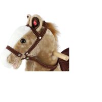 Teddies Kôň hojdací svetlo hnedý plyš 71cm 4