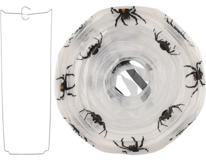 Teddies Lampion guľa Halloween so strapcami papier priemer 30cm v sáčku (bez paličky) 3 druhy karneval