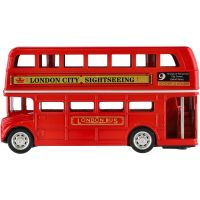Teddies Londýnsky poschodový autobus červený 3