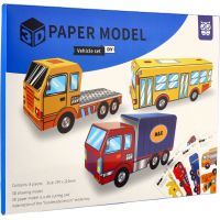 Modely 3D papierové Autá 8 ks v sáčku 5