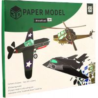 Modely 3D papierové Lietadlá 8 ks v sáčku 5