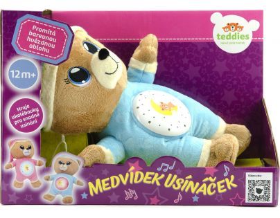 Teddies Modrý Medvedík Usínáček 33 cm