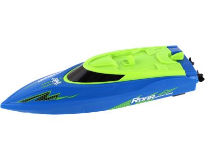 Motorový čln RC 22 cm modrý na batérie