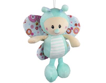 Motýl plyš 30 cm - modrý
