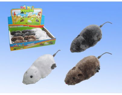 Teddies Myš natahovací 16cm