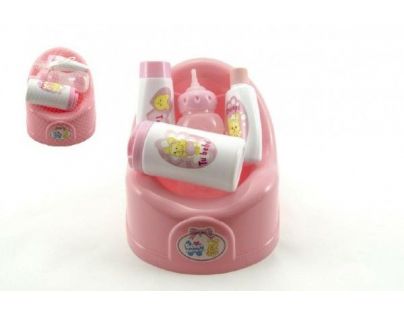 Teddies Nočník plastový s doplňky růžový