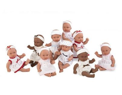 Teddies Bábika bábätko voňajúce 26cm Bodkované šaty