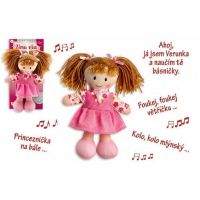 Teddies Panenka Verunka hadrová 20 cm česky mluvící Teddies Panenka Verunka hadrová 20 cm česky mluvící