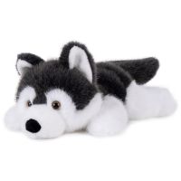 Pes husky ležiaci plyš 30cm 0m+