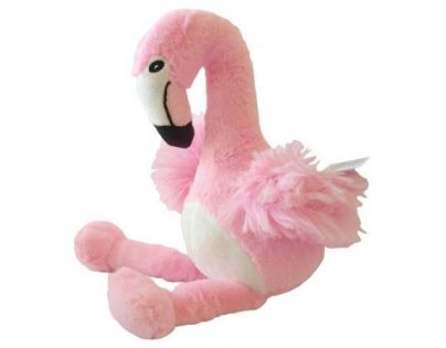 Teddies Plameniak ružový plyšový 35 cm