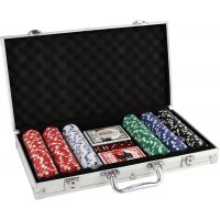 Poker sada 300 ks vrátane kociek a kariet v hliníkovom kufríku 2