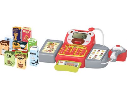 Teddies Pokladňa digitálny hovoriacej CZ 36cm s doplnkami