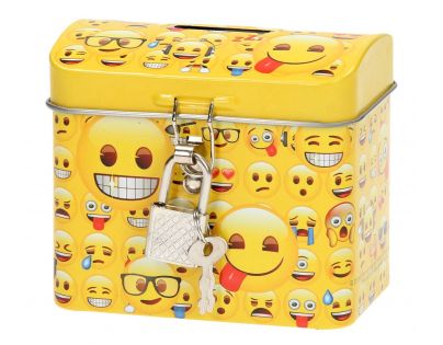 Teddies Pokladnička Smajlík žltá C