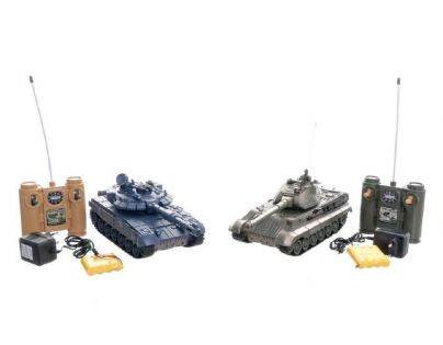 Teddies RC Tanková bitka 2 ks 36 cm s dobíjacím packom