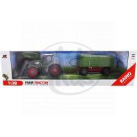 RC Traktor s nakladačem a vlečkou 1:28 2