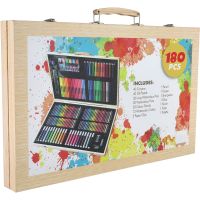 Teddies Sada na maľovanie - Art box kreatívna sada 180ks v drevenom kufríku 47x30x4,5cm 5