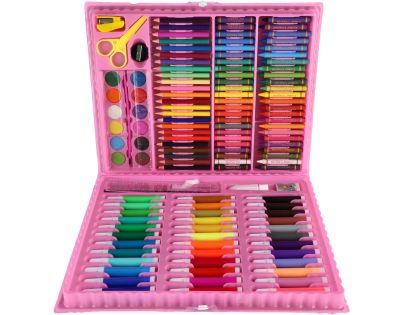 Teddies Sada na maľovanie - Art box kreatívna sada s jednorožcom 160 ks v plastovom kufríku 34x27x3,5 cm