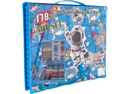 Teddies Sada na maľovanie - Art box kreatívna sada vesmír 178 ks v plastovom kufríku 34x27x3,5 cm