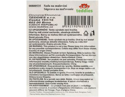 Teddies Sada na maľovanie - Art box kreatívna sada vesmír 178 ks v plastovom kufríku 34x27x3,5 cm