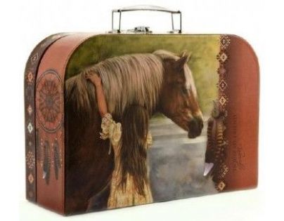 Šitý Kufrík Kôň s dievčaťom 30 cm