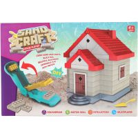 Teddies Stavebnica dom s pieskom plast s doplnkami v krabici 28x19x8cm 2