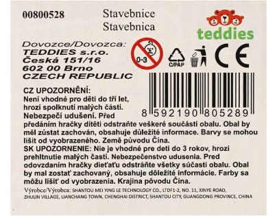 Teddies Stavebnica dom s pieskom plast s doplnkami v krabici 28x19x8cm