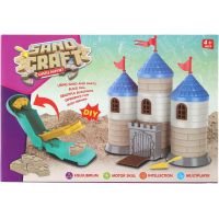 Teddies Stavebnica hrad s pieskom plast s doplnkami v krabici 28x19x8cm 2