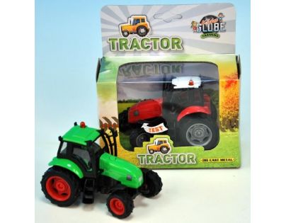 Kids Globe Traktor kov 12cm na setrvačník