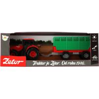 Traktor Zetor červený s vlekom 36 cm na zotrvačník 3