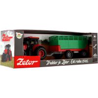 Traktor Zetor červený s vlekom 36 cm na zotrvačník 4