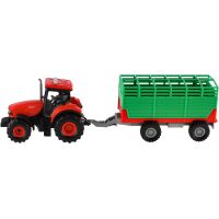 Traktor Zetor červený s vlekom 36 cm na zotrvačník 2