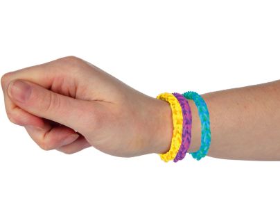 Teddies Urob si svoj náramok - gumičky 5000 ks + náradie 4 farby v sáčku 17x22 cm