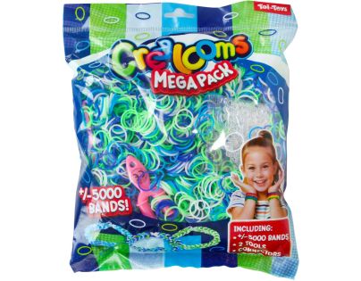 Teddies Urob si svoj náramok - gumičky 5000 ks + náradie 4 farby v sáčku 17x22 cm