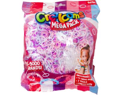 Teddies Urob si svoj náramok - gumičky 5000 ks + náradie 4 farby v sáčku 17x22 cm