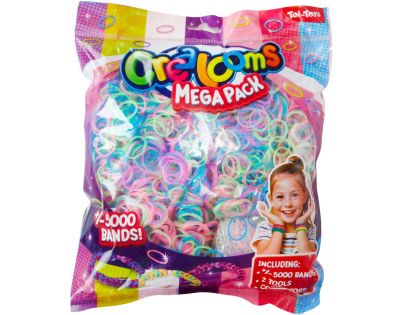 Teddies Urob si svoj náramok - gumičky 5000 ks + náradie 4 farby v sáčku 17x22 cm