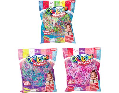 Teddies Urob si svoj náramok - gumičky 5000 ks + náradie 4 farby v sáčku 17x22 cm