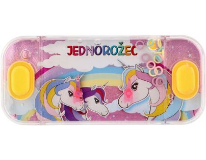 Vodní hra hlavolam jednorožec růžová